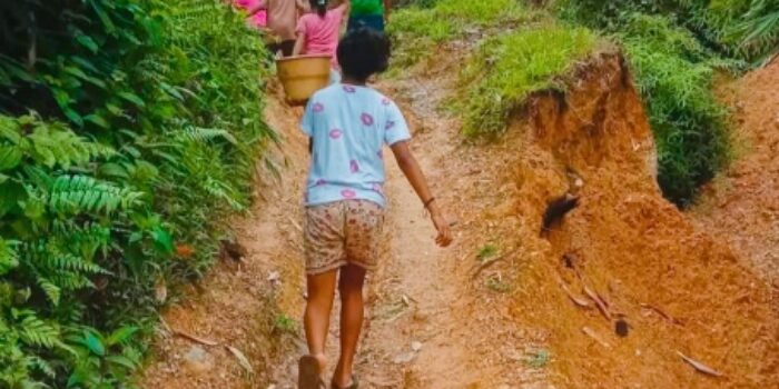 Potret Salah Satu Akses Jalan di Kec. Inamasol, Kab. SBB, yang tidak mendapatkan perhatian Pemerintah Pusat dan Daerah.